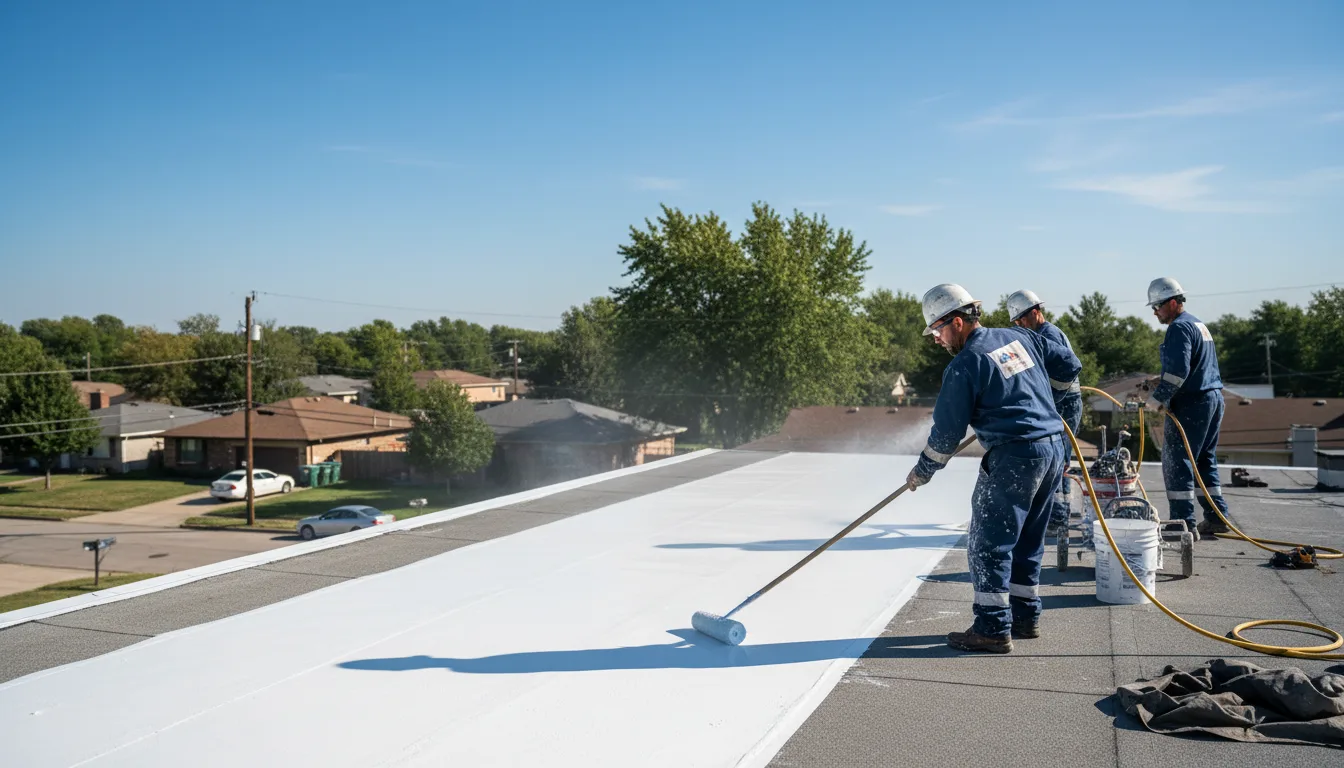 Commercial roof coating in Adams Center, NY near me